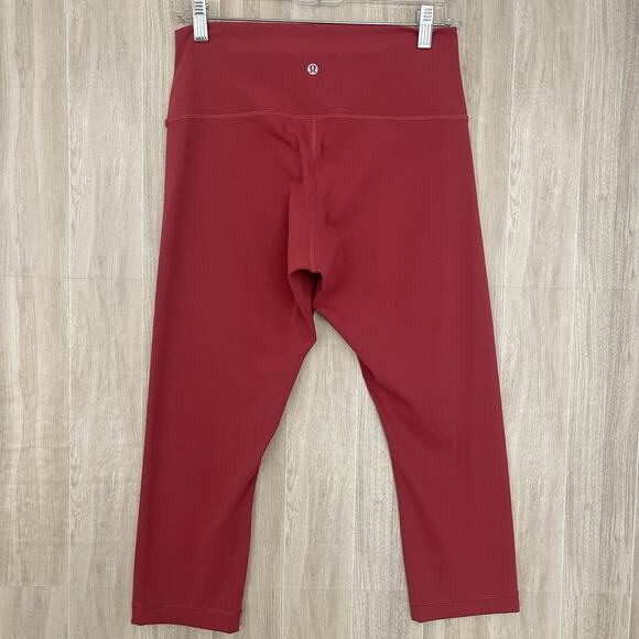 Lululemon Align High-Rise Pant Size 10 Women Pomegranate Yoga Soft Workout Capri - Picture 2 of 13